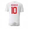 Officiële Voetbalshirt Zwitserland Granit Xhaka 10 Uit WK 2022 - Heren